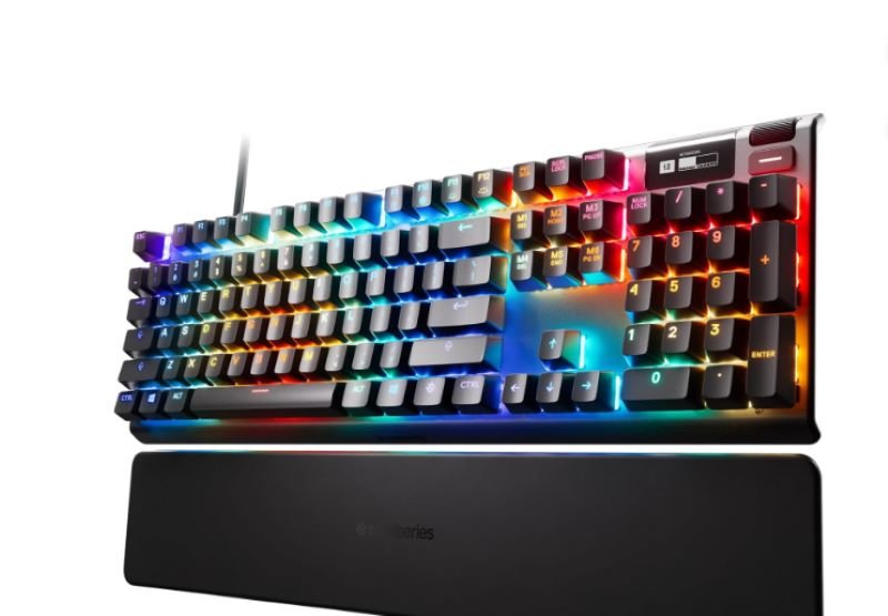 SteelSeries Apex Pro TKL adjustable actuation mechanical keyboard for gamers