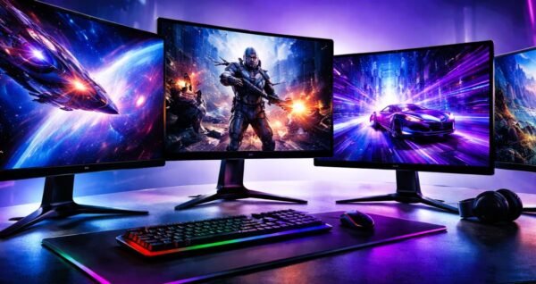 Samsung Odyssey G5 curved gaming monitor with 144Hz refresh rate and immersive 1440p display